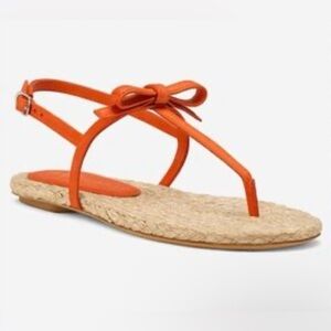 Stuart Weitzman Felicity slingback espadrille Orange sandals NWT Size 9.5